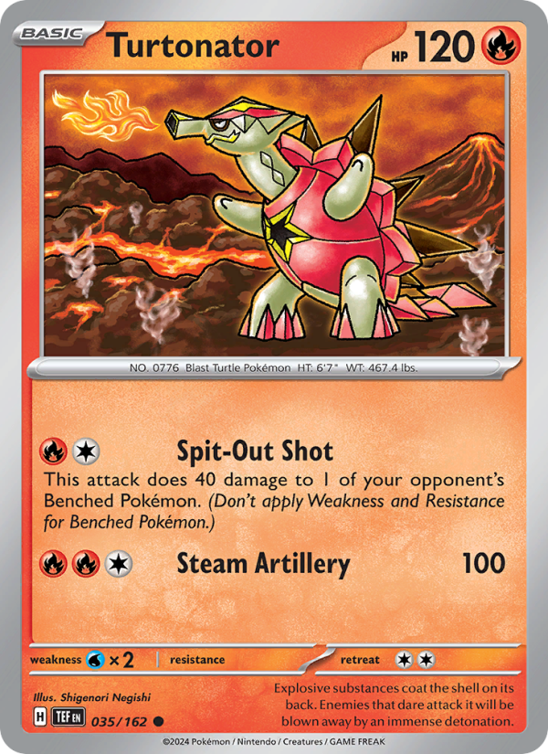 Turtonator (035/162) Reverse Holo card image