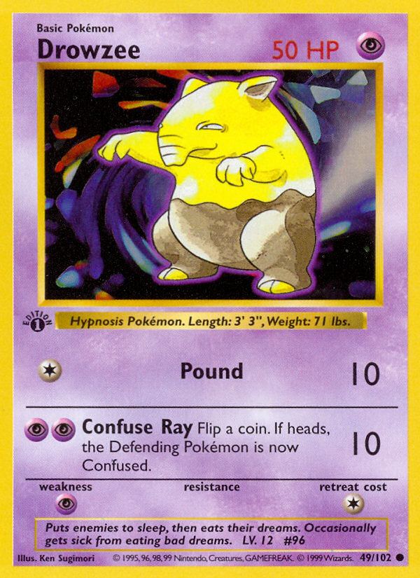Drowzee (049/102) Reverse Holo card image