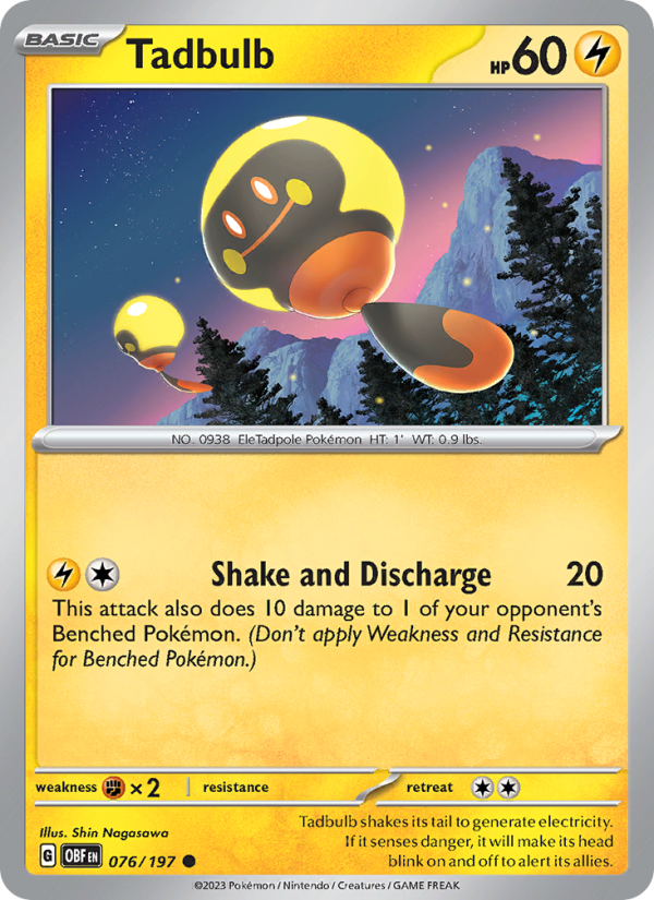 Tadbulb (076/197) Reverse Holo card image