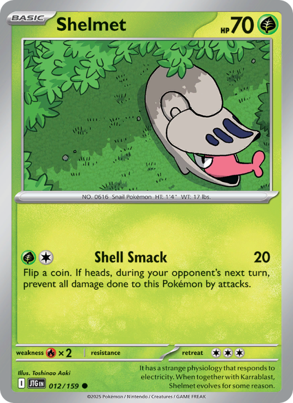 Shelmet (012/159) Reverse Holo card image