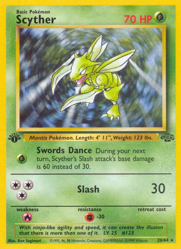 Scyther (026/64) Reverse Holo card image