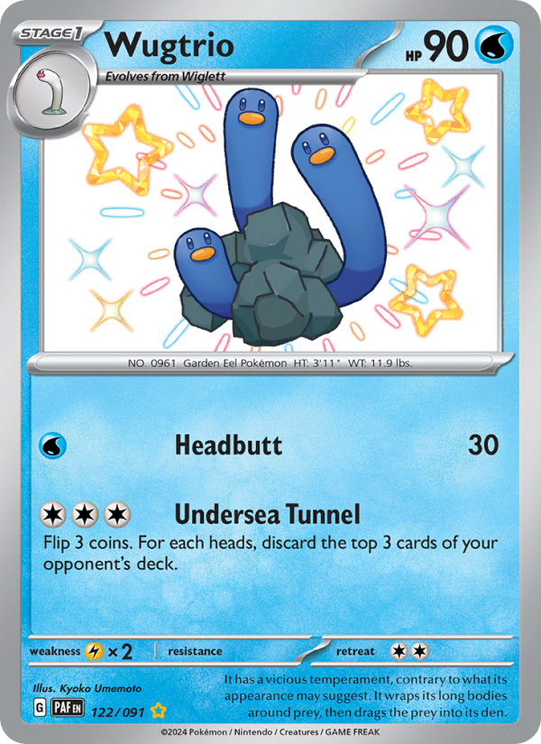 Wugtrio (122/91) Holographic card image