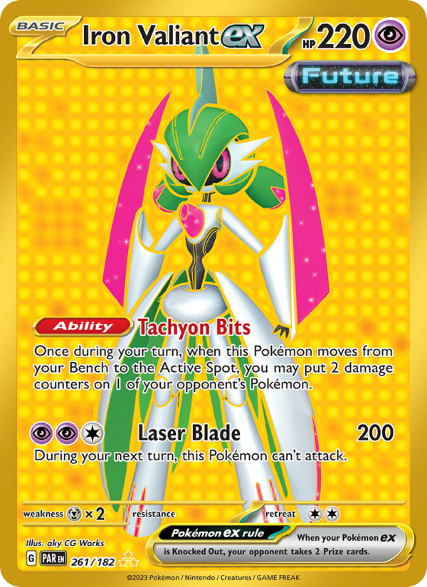 Iron Valiant ex (261/182) Holographic card image