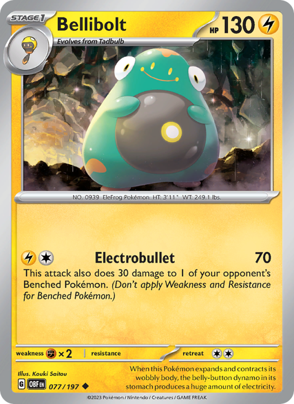 Bellibolt (077/197) Reverse Holo card image