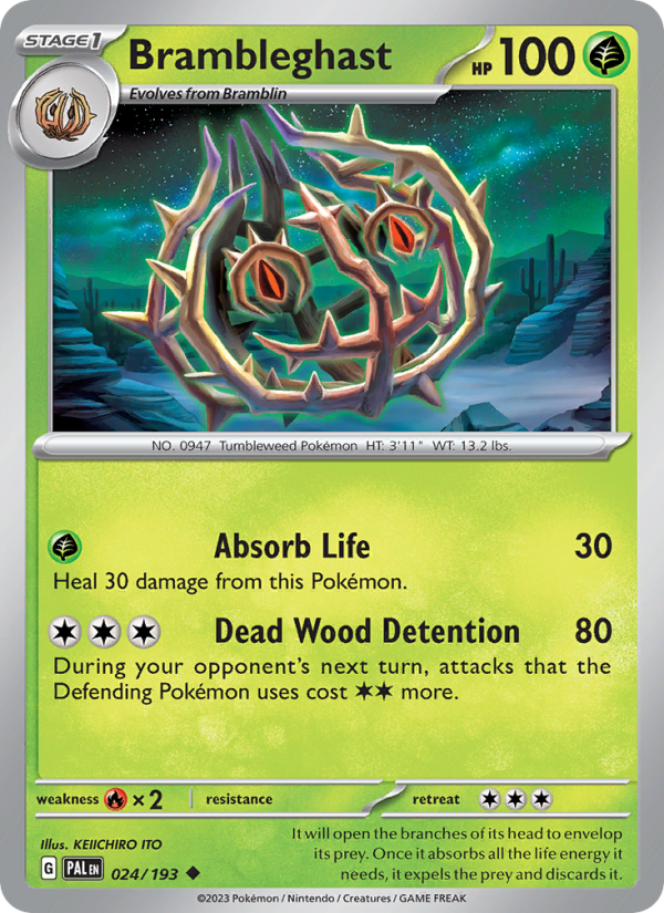 Brambleghast (024/193) Reverse Holo card image