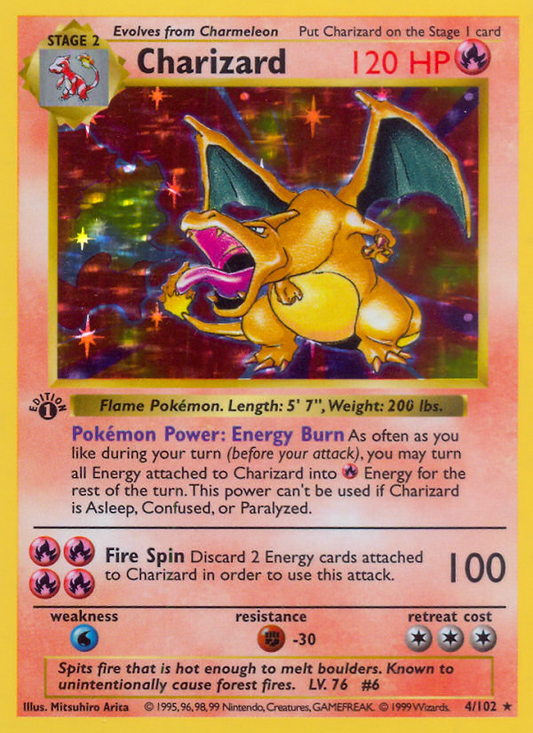 Charizard (004/102) Reverse Holo card image