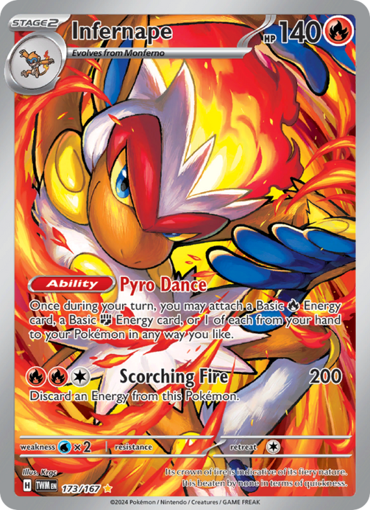 Infernape (173/167) Holographic card image