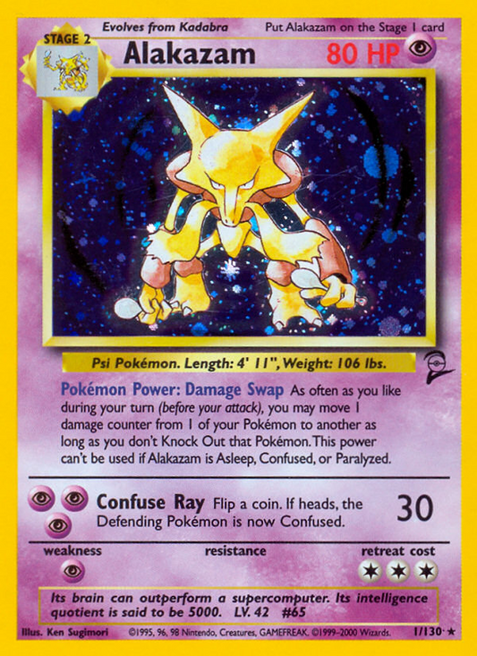 Alakazam (001/130) Reverse Holo card image