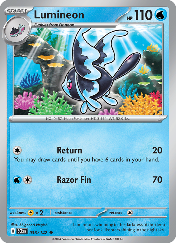 Lumineon (036/142) Reverse Holo card image