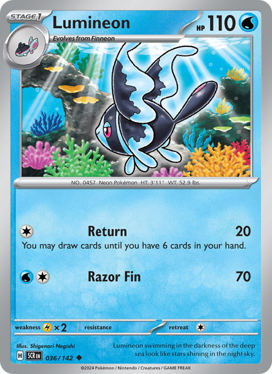 Lumineon (036/142) Reverse Holo card image