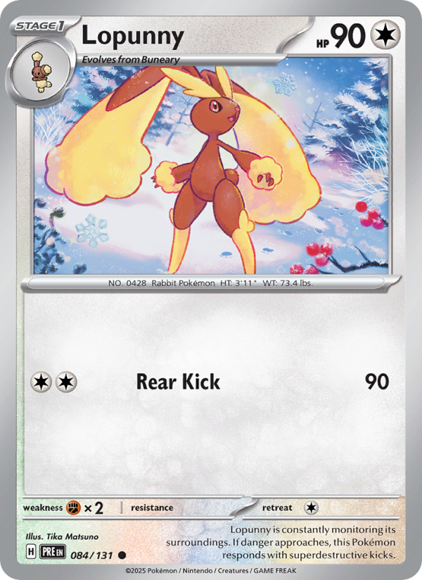 Lopunny (084/131) Reverse Holo card image