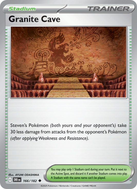 Granite Cave (166/182) Reverse Holo card image