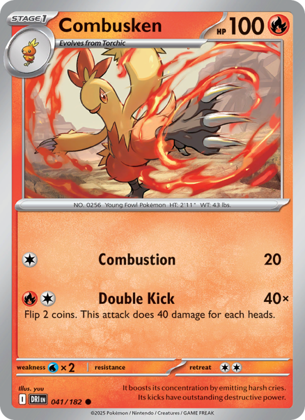 Combusken (041/182) Reverse Holo card image