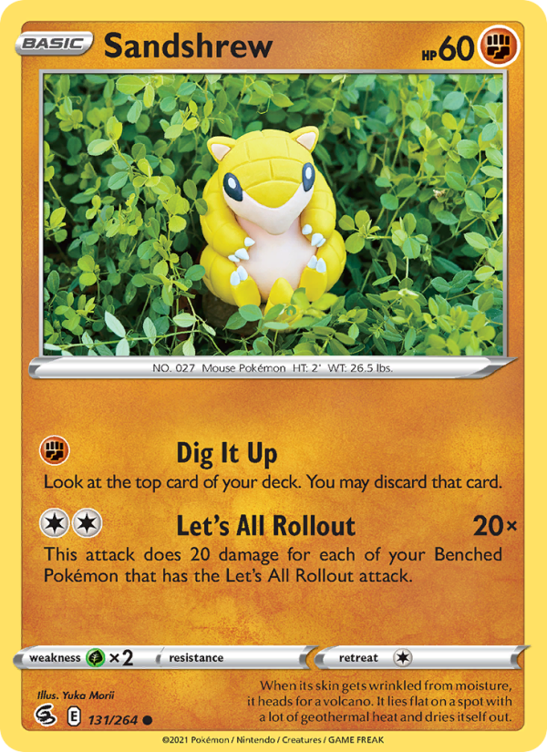 Sandshrew (131/264) Reverse Holo card image