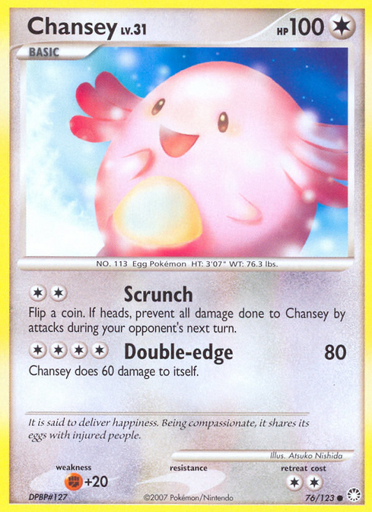 Chansey (076/122) Reverse Holo card image