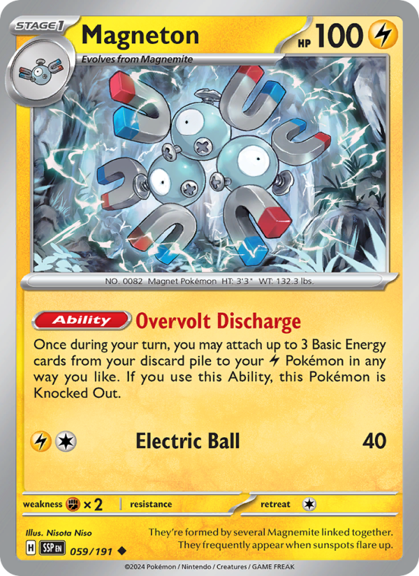Magneton (059/191) Reverse Holo card image