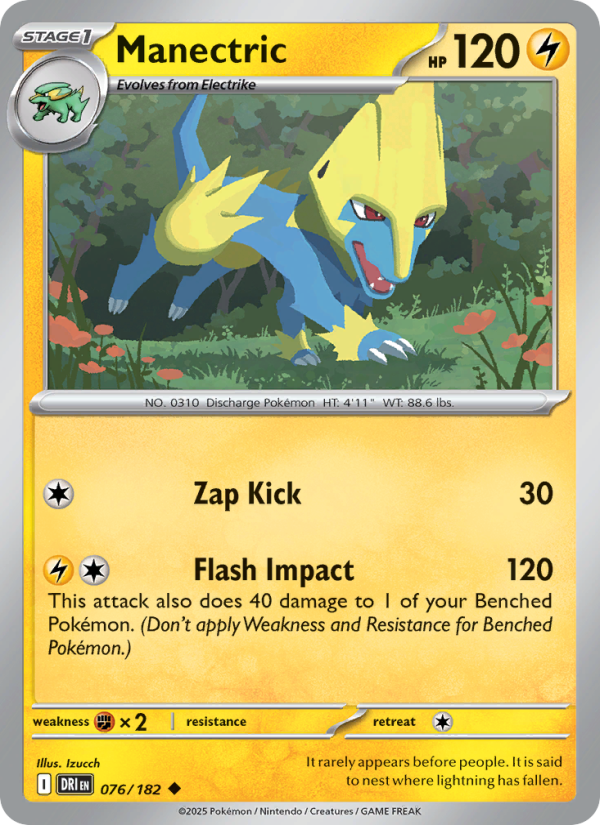 Manectric (076/182) Reverse Holo card image
