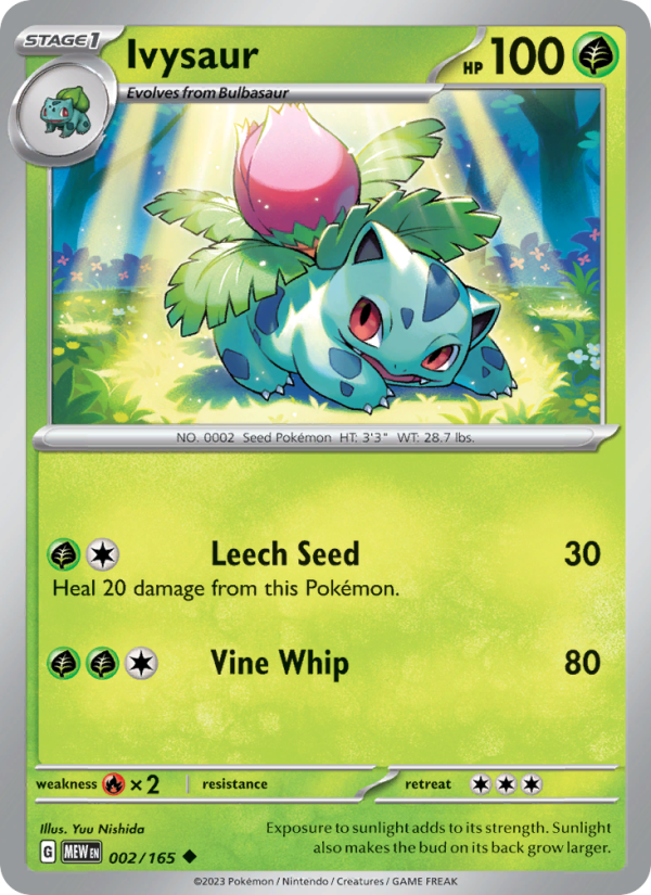 Ivysaur (002/165) Reverse Holo card image