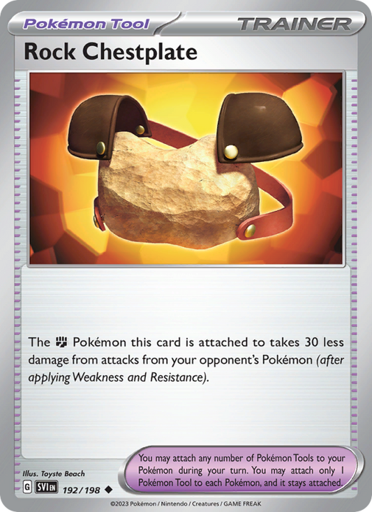 Rock Chestplate (192/198) Reverse Holo card image