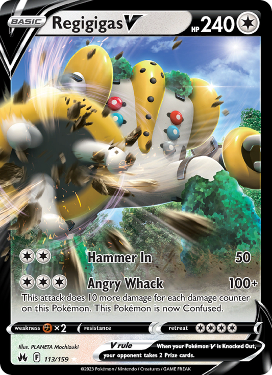 Regigigas V (113/159) Holographic card image