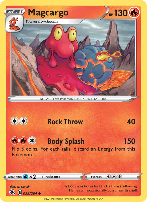Magcargo (035/264) Reverse Holo card image