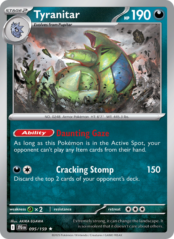 Tyranitar (095/159) Reverse Holo card image