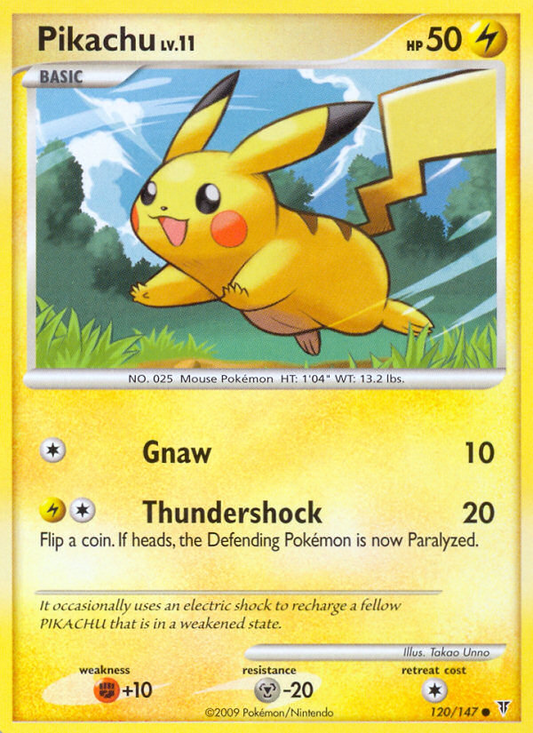 Pikachu (120/147) Reverse Holo card image
