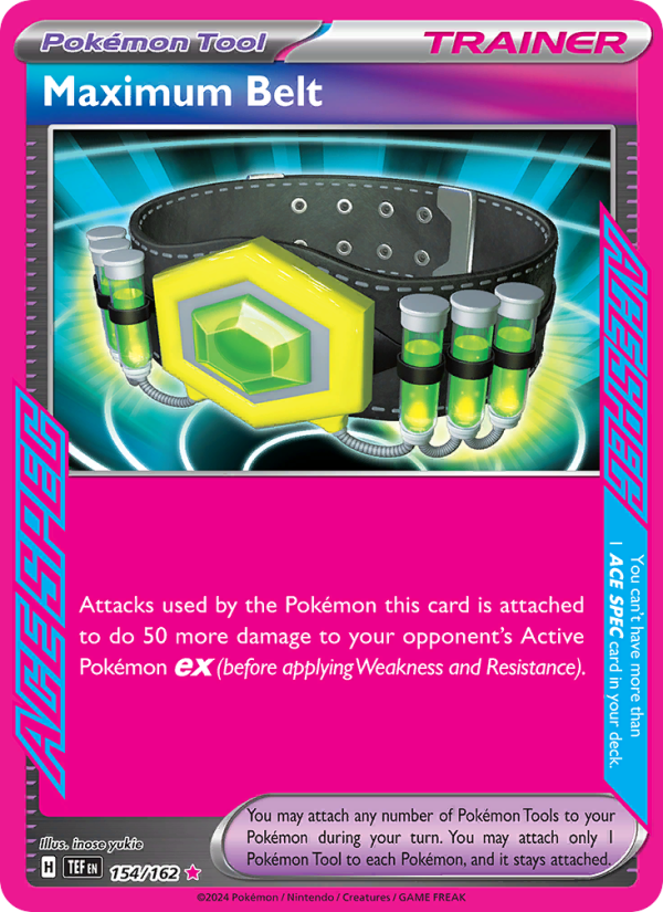 Maximum Belt (154/162) Holographic card image