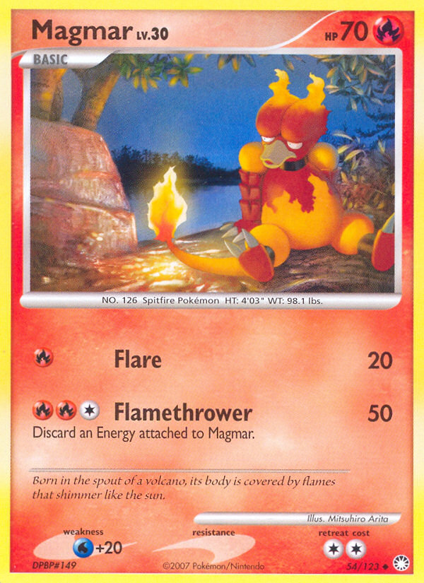 Magmar (054/122) Reverse Holo card image