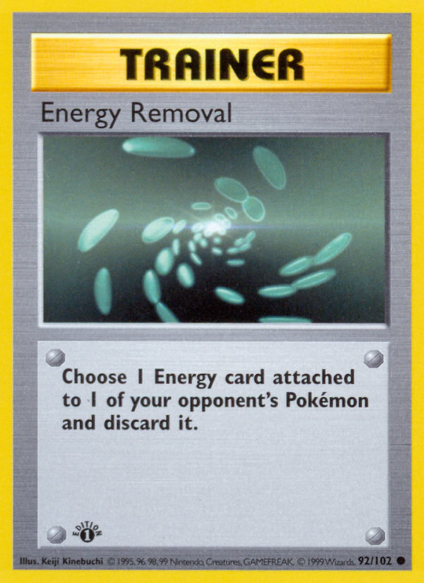 Energy Removal (092/102) Reverse Holo card image