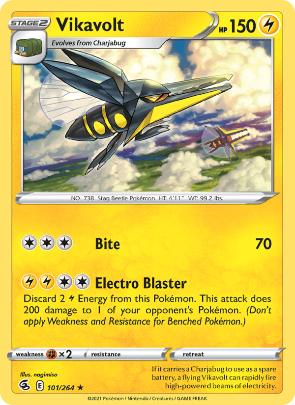 Vikavolt (101/264) Reverse Holo card image