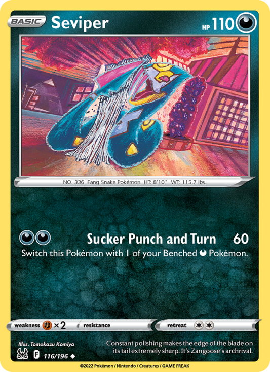 Seviper (116/196) Reverse Holo card image