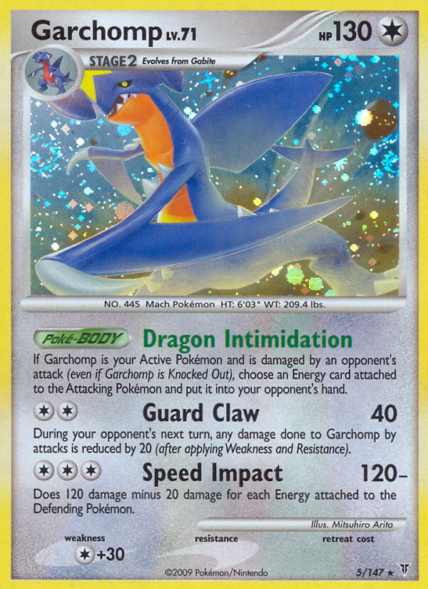 Garchomp (005/147) Reverse Holo card image