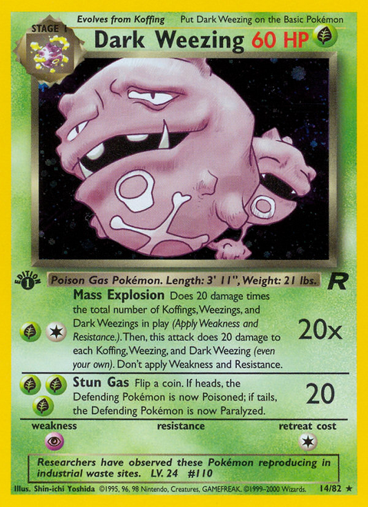 Dark Weezing (014/82) Reverse Holo card image