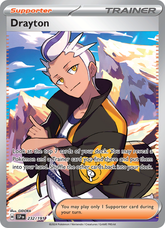 Drayton (232/191) Holographic card image