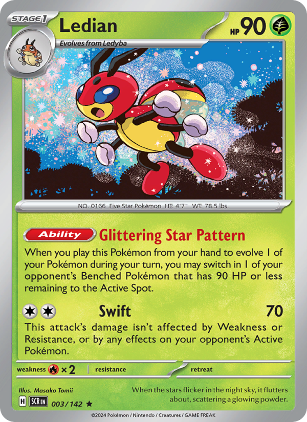 Ledian (003/142) Reverse Holo card image