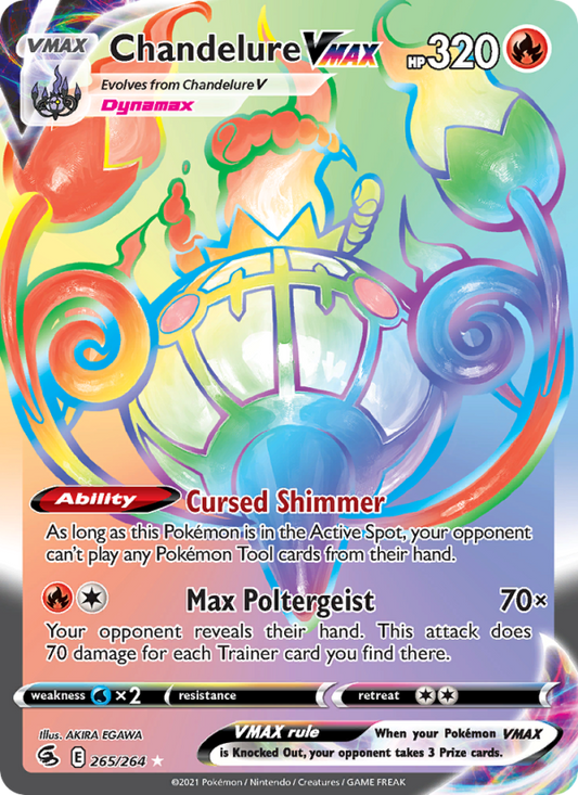 Chandelure VMAX (265/264) Holographic card image