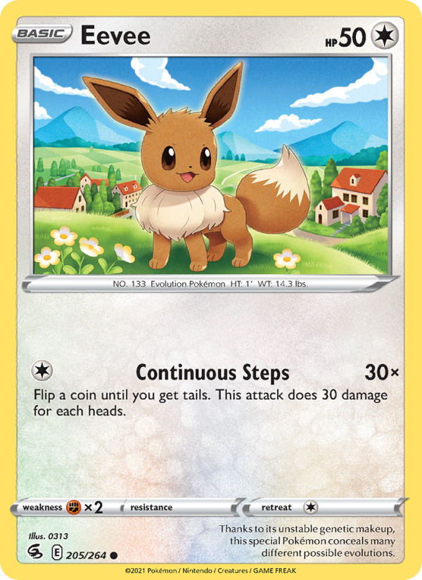 Eevee (205/264) Reverse Holo card image