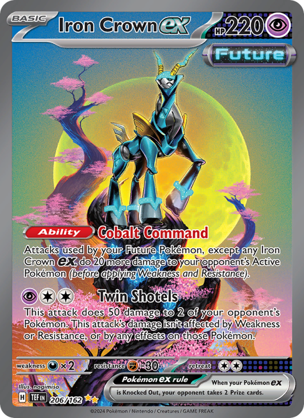 Iron Crown ex (206/162) Holographic card image
