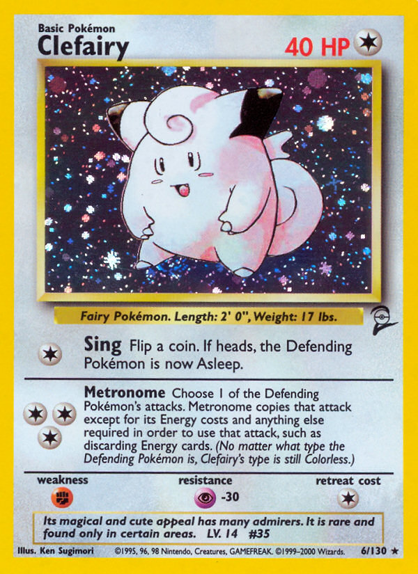 Clefairy (006/130) Reverse Holo card image
