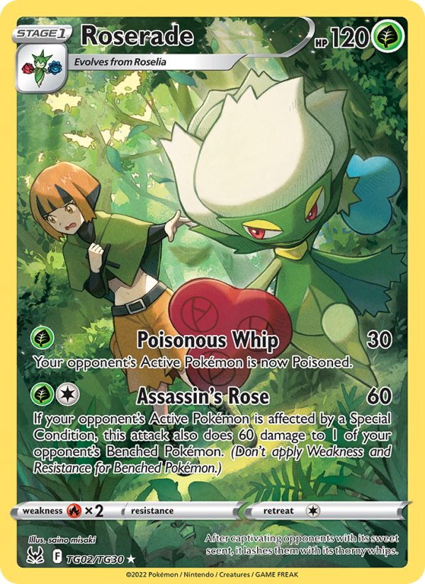 Roserade (TG02/196) Holographic card image