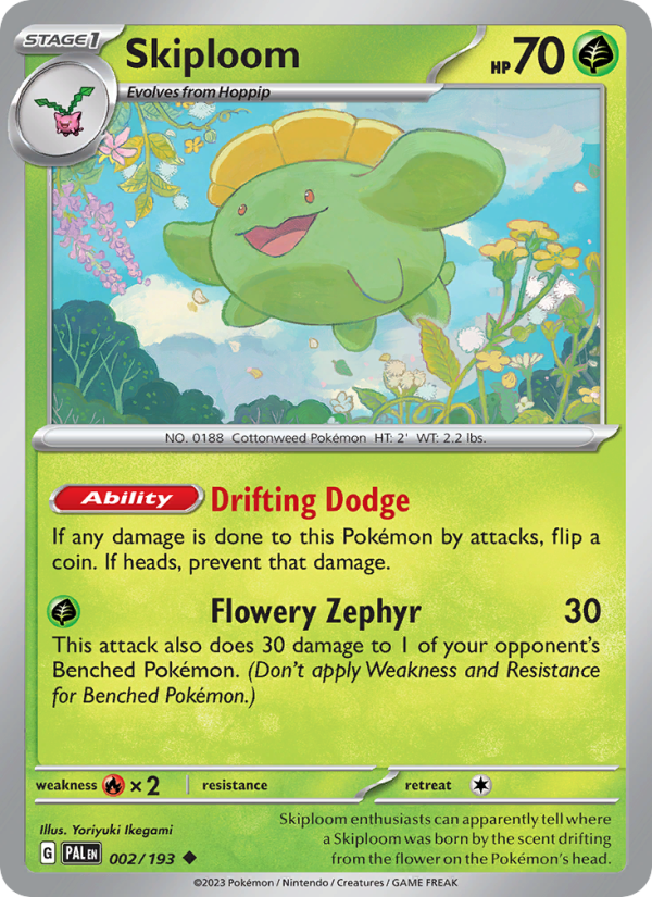 Skiploom (002/193) Reverse Holo card image