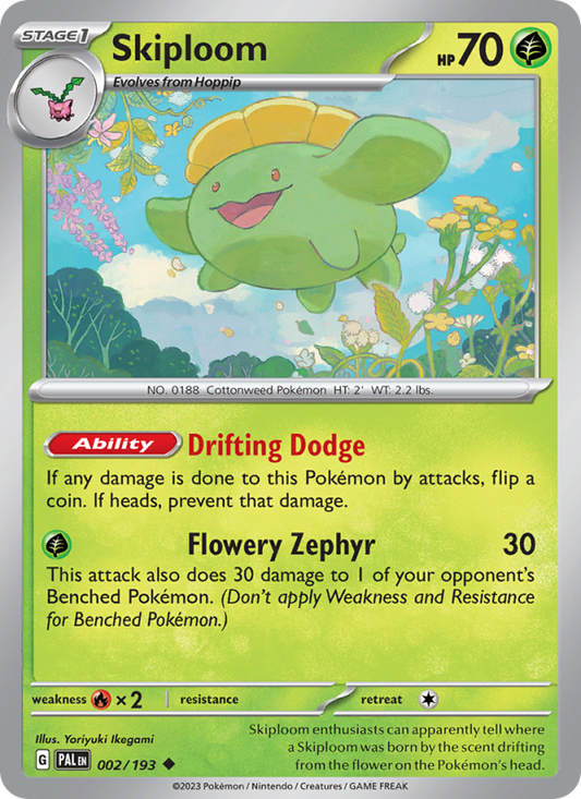 Skiploom (002/193) Reverse Holo card image