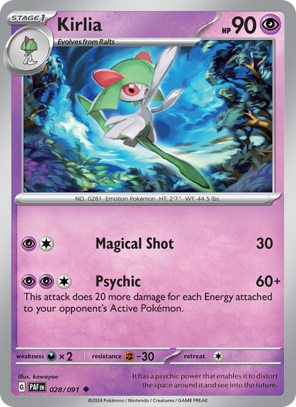 Kirlia (028/91) Reverse Holo card image