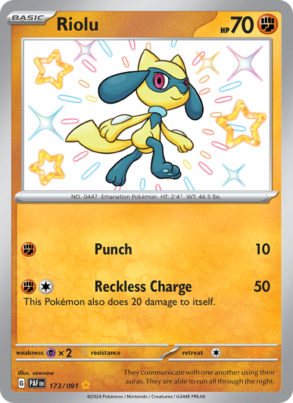 Riolu (173/91) Holographic card image