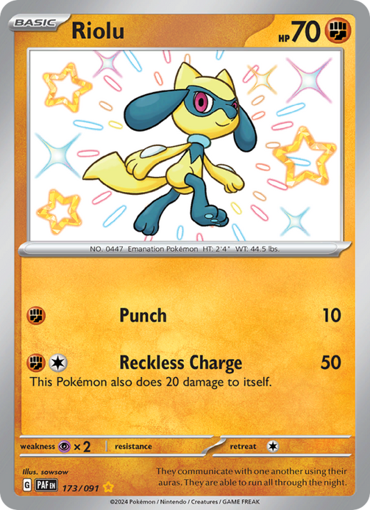 Riolu (173/91) Holographic card image