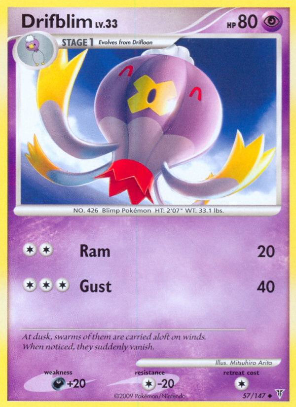 Drifblim (057/147) Reverse Holo card image