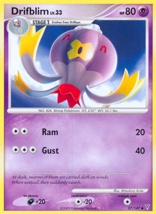 Drifblim (057/147) Reverse Holo card image
