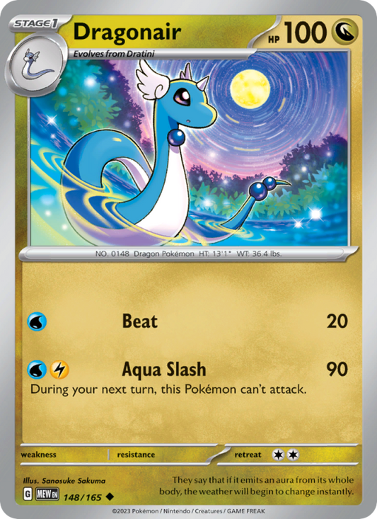 Dragonair (148/165) Reverse Holo card image