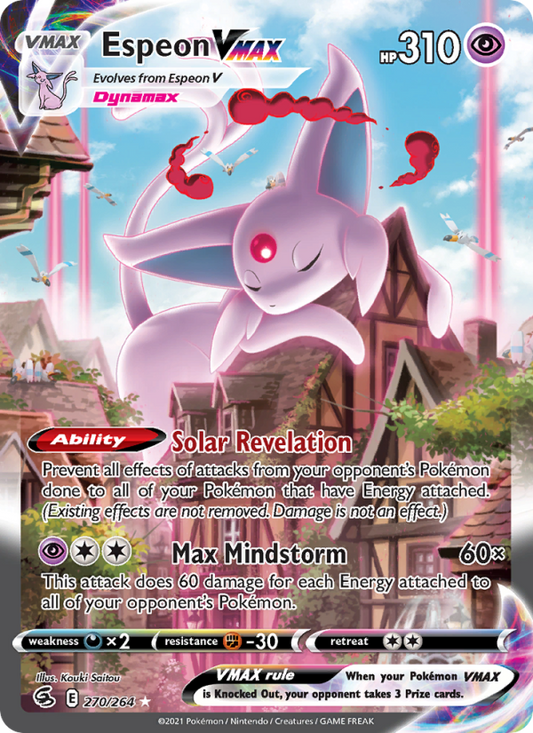 Espeon VMAX (270/264) Holographic card image